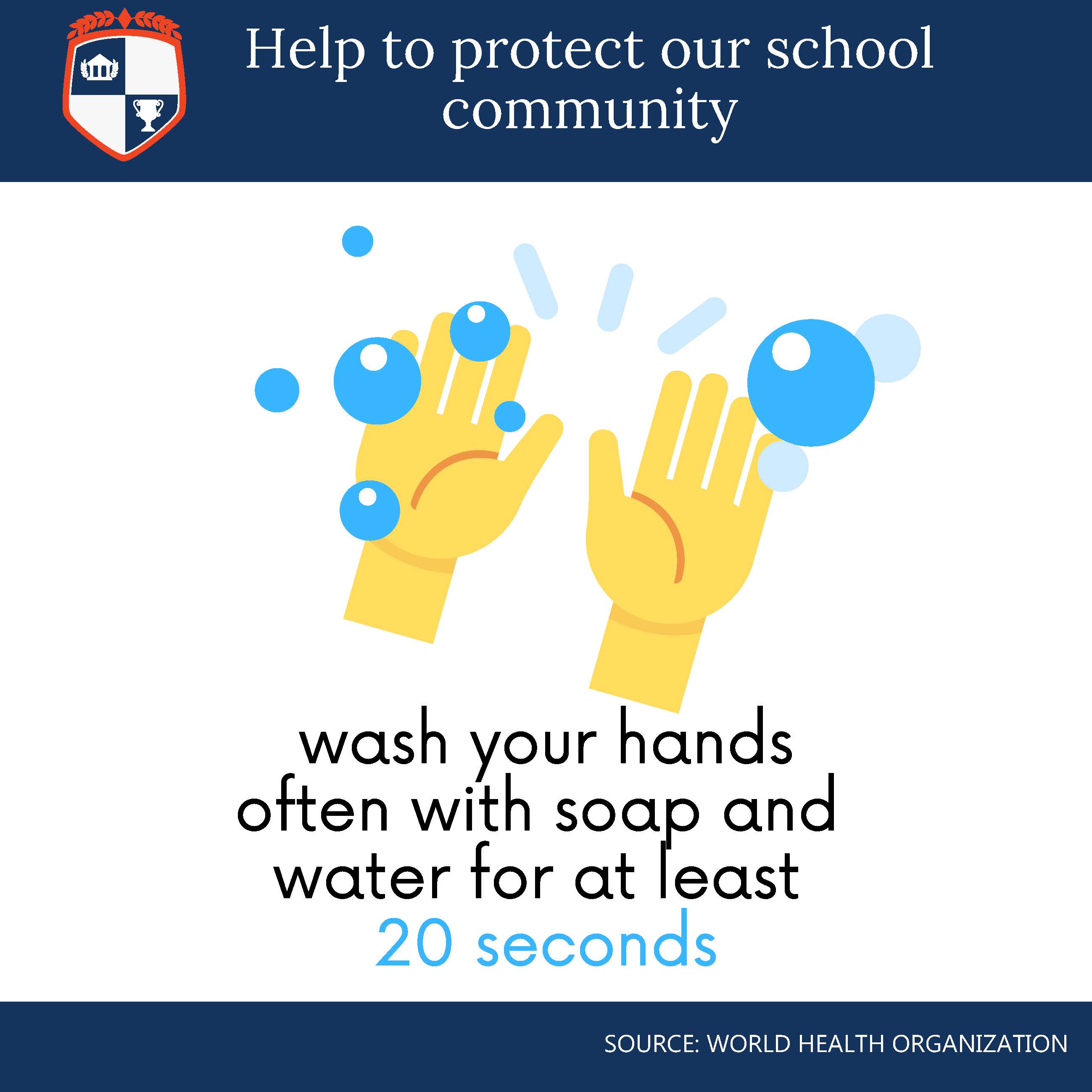 Covid Hand Washing School Wall or Window Stickers