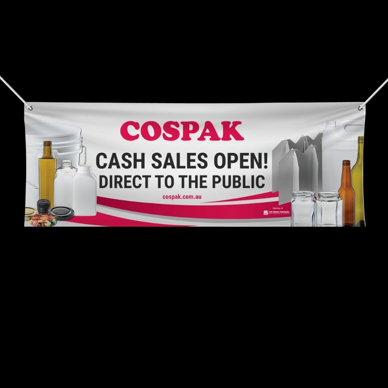 Cospak Canvas Banner business signage