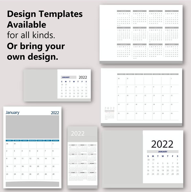 Design Templates for Custom Calendars