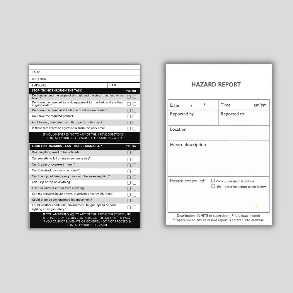 Take 5 Books Form & Hazard Report Pad